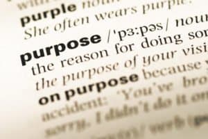 Word purpose in a dictionary