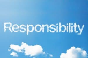 Responsibility written in the clouds