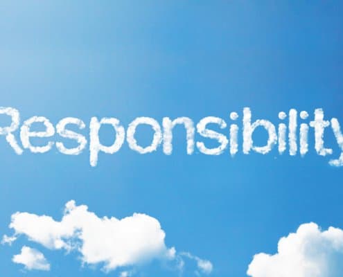 Responsibility written in the clouds