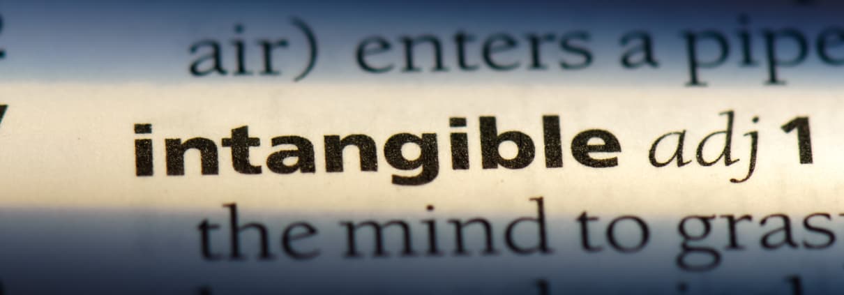 intangible in a dictionary