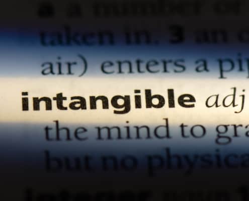 intangible in a dictionary