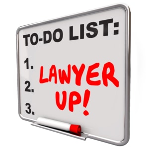 To do list with Lawyer up on it