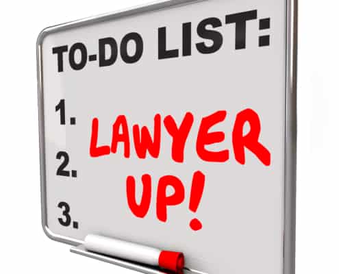 To do list with Lawyer up on it